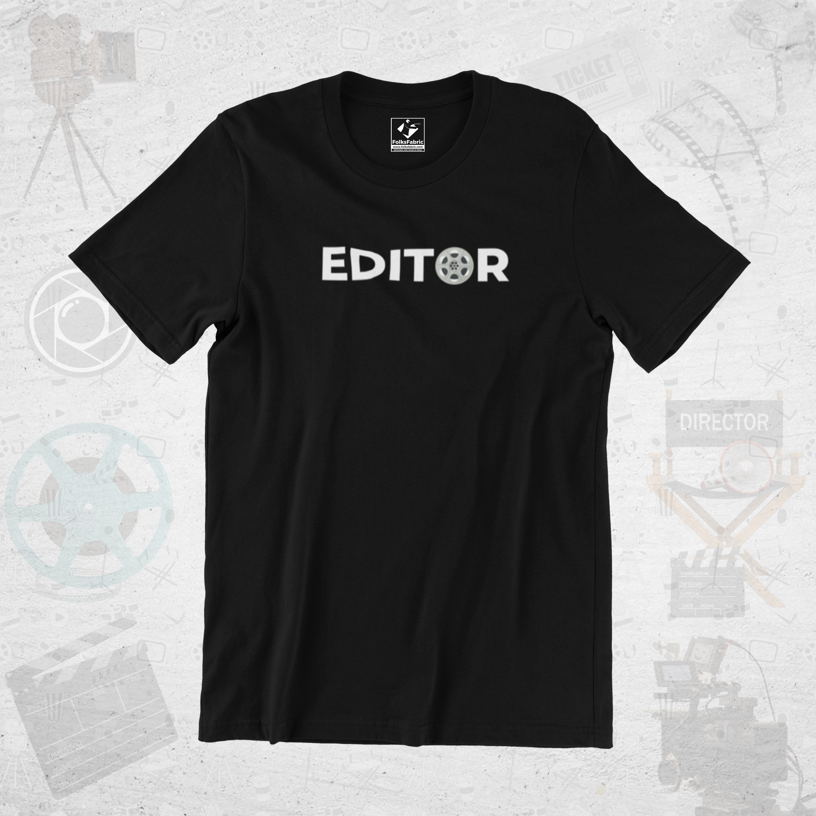 Editor Film Editor T-Shirts Cinema Folks FolksFabric