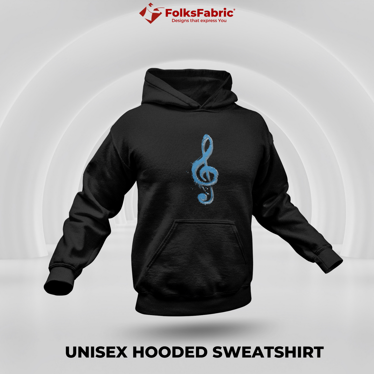 Music Note Hoodie - FolksFabric