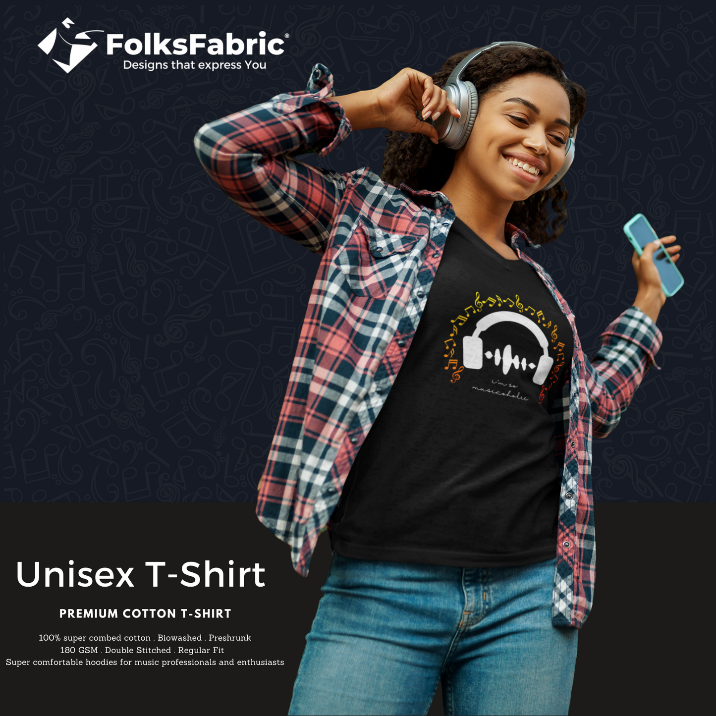 I'm so musicoholic - FolksFabric