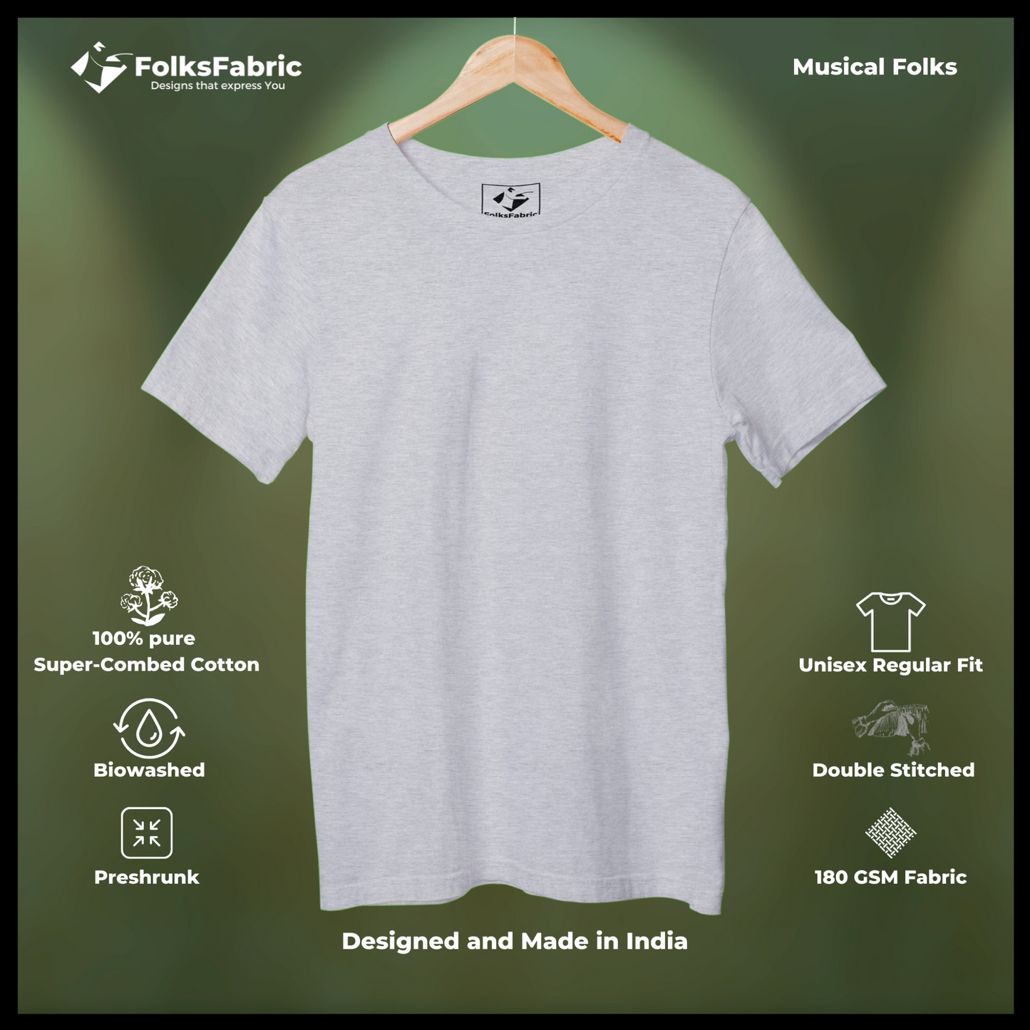 Mastered Melange - Studio T-Shirt - FolksFabric