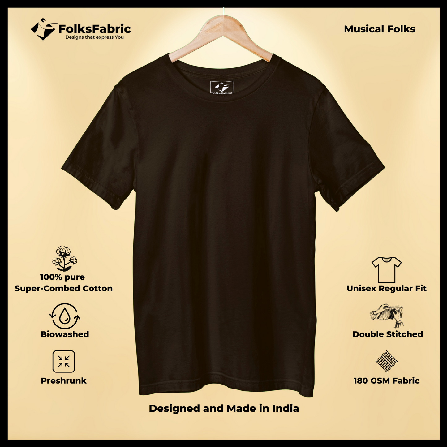 Studio Brown - Studio T-Shirt - FolksFabric