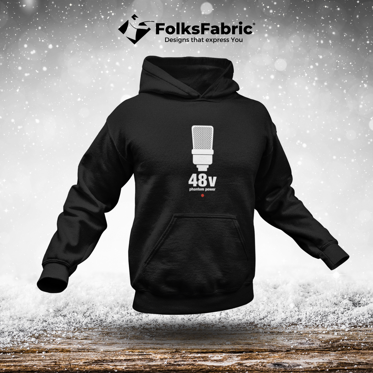 48V Phantom Power Hooded - FolksFabric 