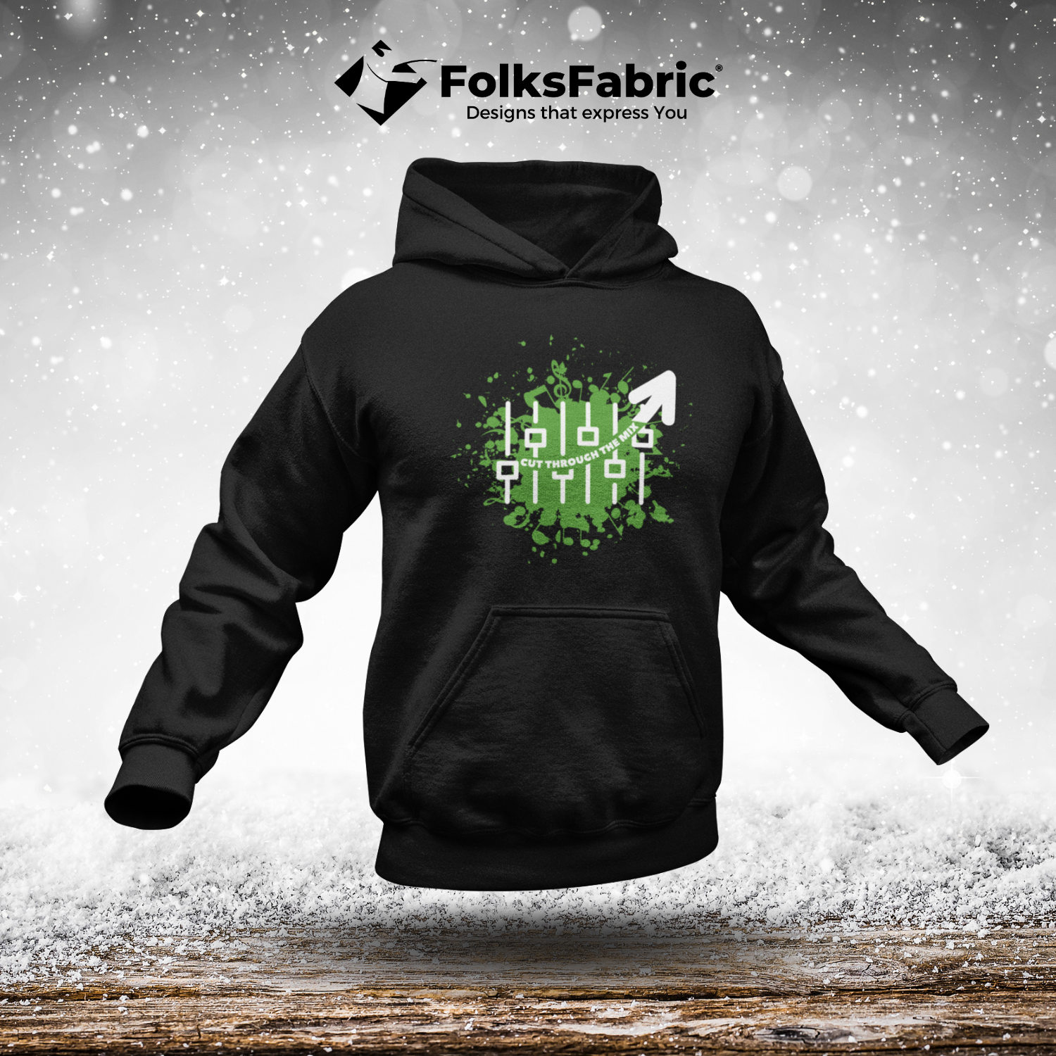 Cut Through The Mix Hooded - FolksFabric 
