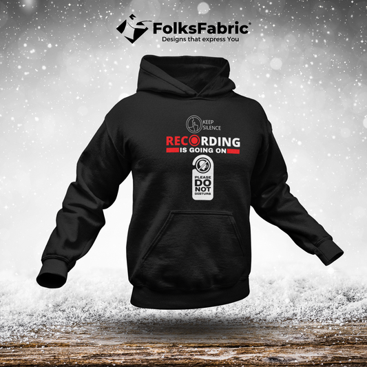 Recording is going on Hooded - FolksFabric 