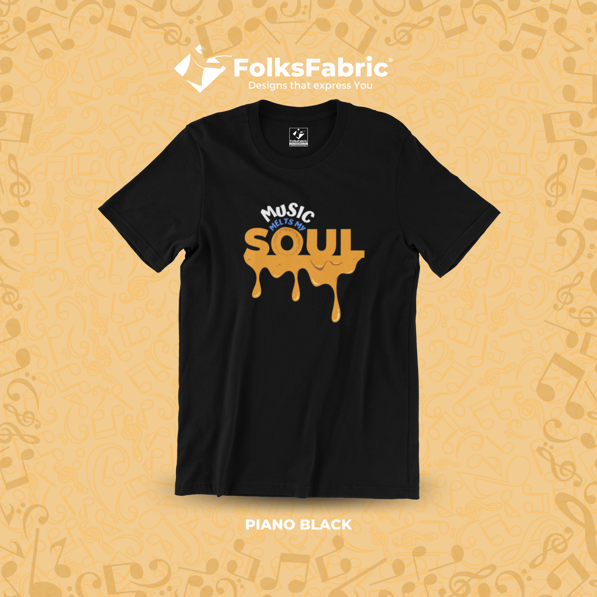 Music Melts My Soul - FolksFabric 