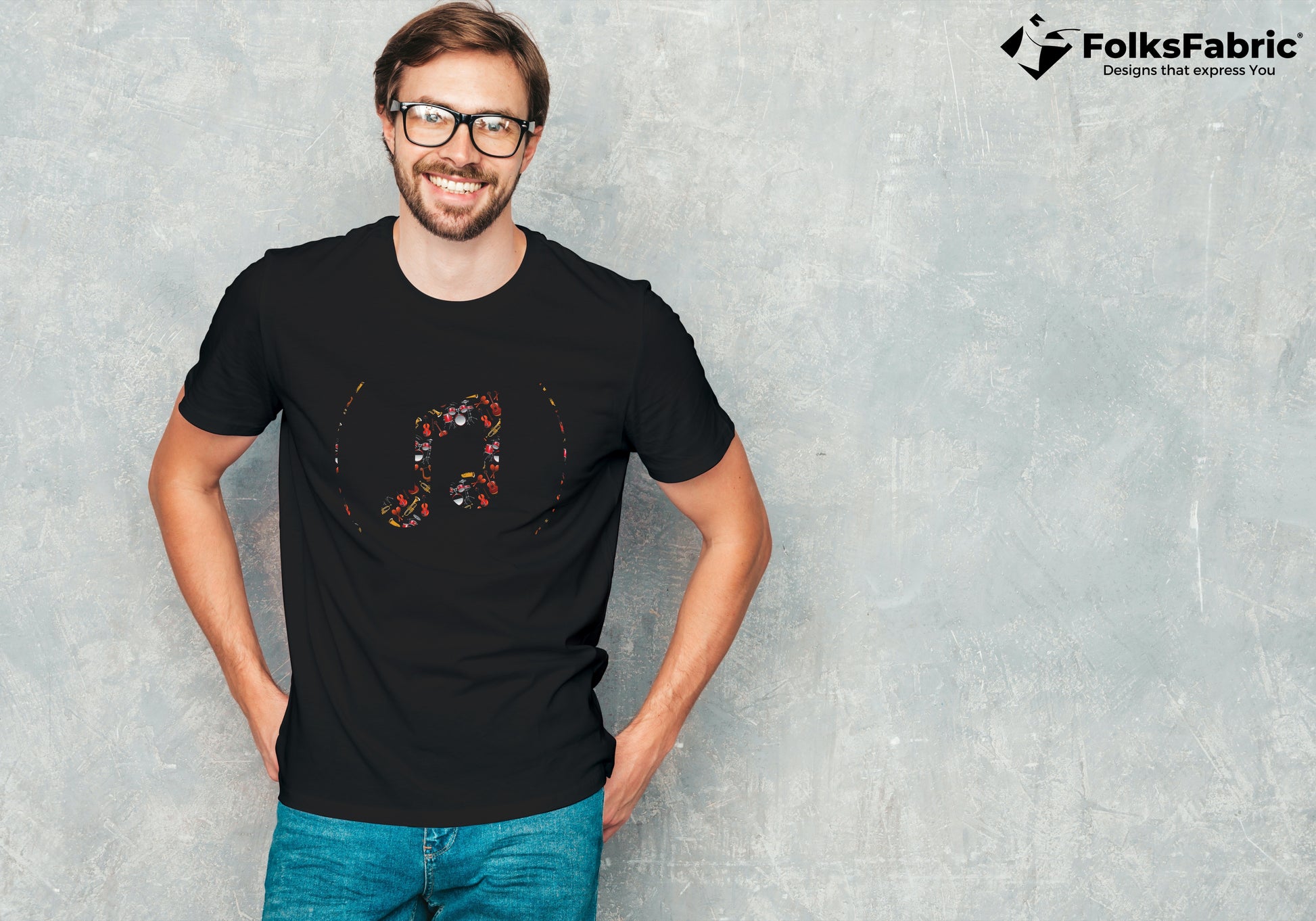 Music Note - FolksFabric 
