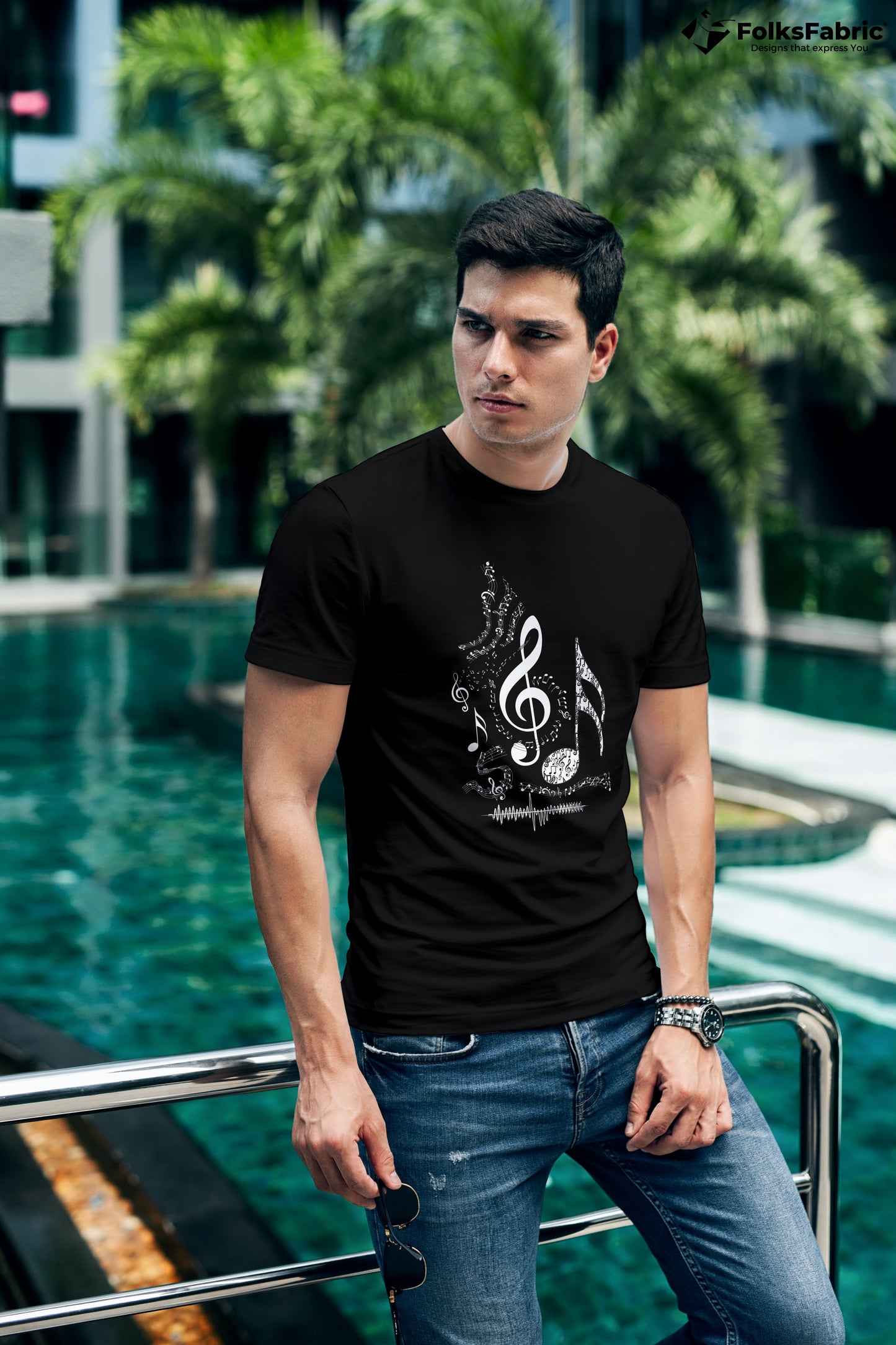 Music Notes - FolksFabric 